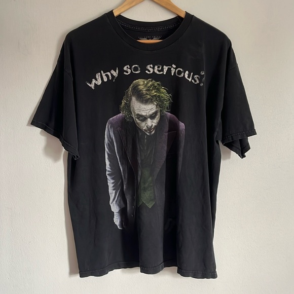 The Dark Knight The Joker T-Shirt / Why So Serious? / Large / 2016 / Batman - Picture 2 of 9